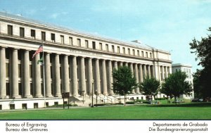 Postcard Bureau Of Engraving And Printing Huge Building Southwest Washington DC