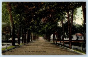 1916 Winsted Connecticut CT Vintage Postcard Meadow Street Exterior View Posted