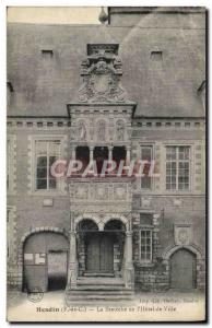 Old Postcard La Breteche Hesdin L & # 39Hotel City