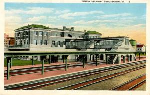 VT - Burlington. Railroad Station, Depot, Union Station