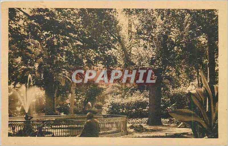 Postcard Toulon Old Town Garden