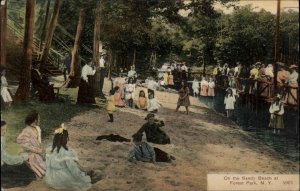 Publ in Ballston Spa - Sandy Beach Forest Park c1910 Postcard