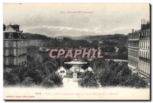 Old Postcard Pau View Sinking of the Royal Place and Chain