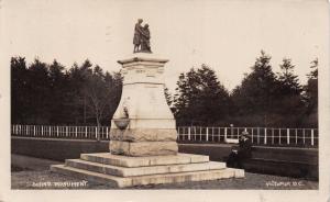 VICTORIA BC~ROBERT BURNS MONUMENT~NATL POET OF SCOTLAND~REAL PHOTO POSTCARD 1909