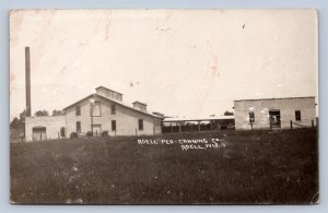 J90/ Adell Wisconsin RPPC Postcard c1910 Adell Pea Canning Factory 717