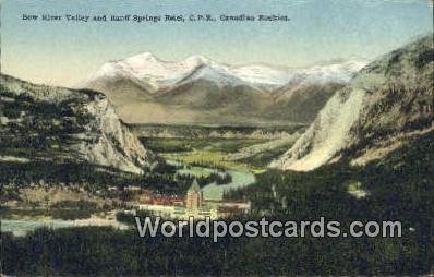 Banff Springs Hotel, CPR Row River Valley Canada Unused 