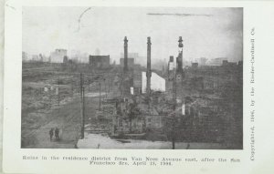 C.1906 San Francisco Earthquake Residence District Postcard P97 