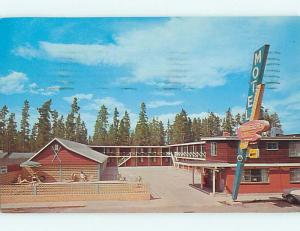 Pre-1980 TRAVELERS MOTOR LODGE MOTEL West Yellowstone Montana MT s8962