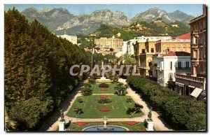 Old Postcard The Wonderful Sites De La Cote Menton Gardens Casino