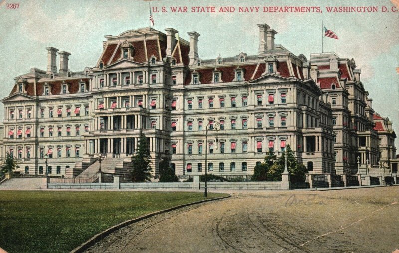 Vintage Postcard United States Wars State And Navy Departments Washington D.C.