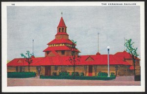 Unkrainian Pavilion Chicago Worlds Fair Unused c1933