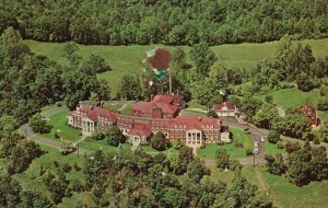 Postcard West Virginia Masonic Home Big House Green Field Trees Parkersburg WVA