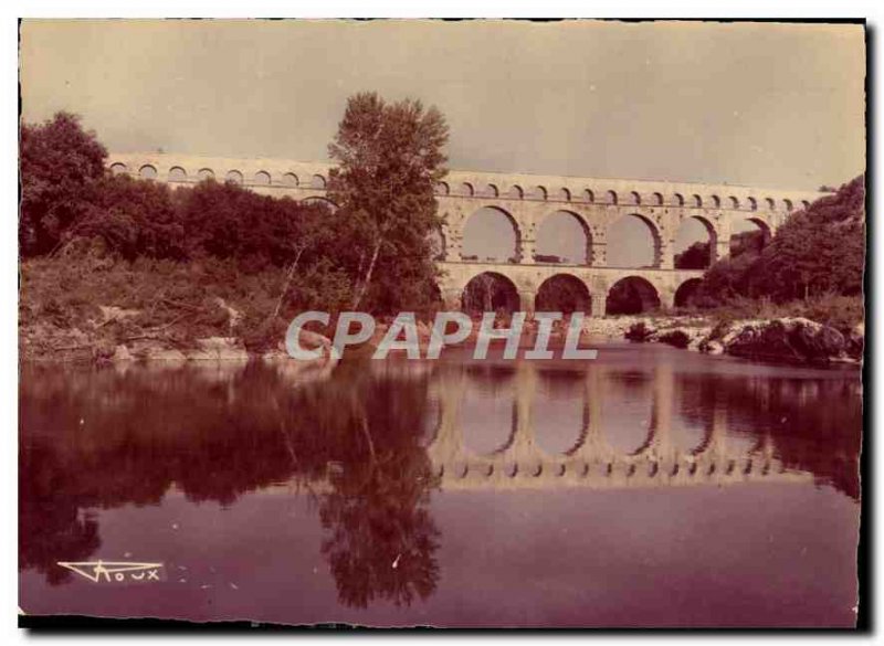 Modern Postcard Pont du Gard Commune Built Around 19 BC by Agrippa