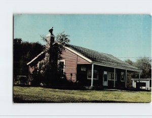 Postcard Oldest house and first Pacific County courthouse, Oysterville, WA