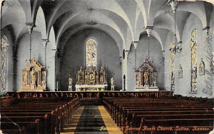 Interior of Sacred Heart Church Salina Kansas  