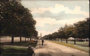 Antique Aldershot Hampshire The Avenue Street Scene Postcard