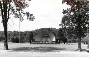 1950s RPPC; Band Stand & American Flag, Wabeno WI Forest County LL Cook 490-B
