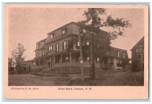c1940s Hotel Band Exterior Canaan New Hampshire NH Unposted Vintage Postcard