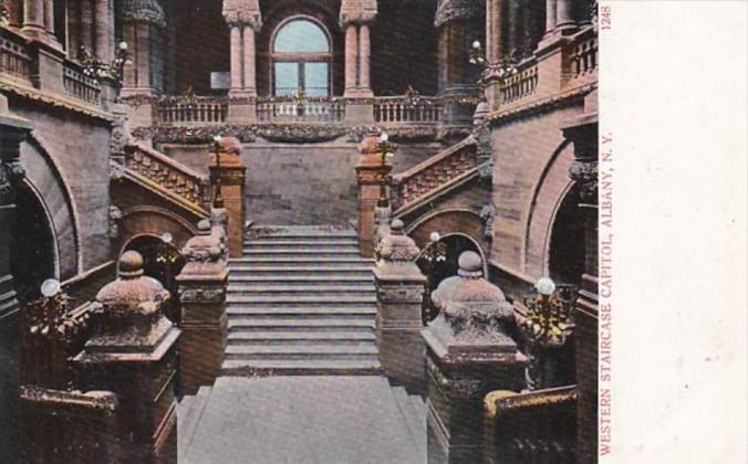 New York Albany Western Staircase Capitol Building