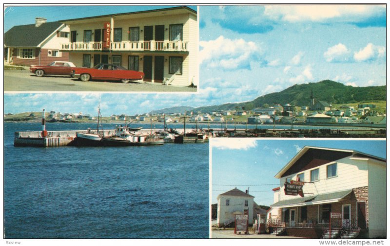3-Views, Rendez-Vous Motel, Fox River, Quebec, Canada, PU-1986
