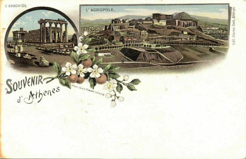 greece, ATHENS ATHENES, Erechtheum, Acropolis (1899) Postcard