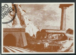 Transport Postcard - Trains - Euro Tunnel, Tunnel Works at Abbot's Cliff RR7013