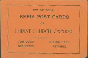 CHRIST CHURCH OXFORD ORIGINAL FRITH SERIES POSTCARD SLEEVE ONLY~SEPIA POST CARDS