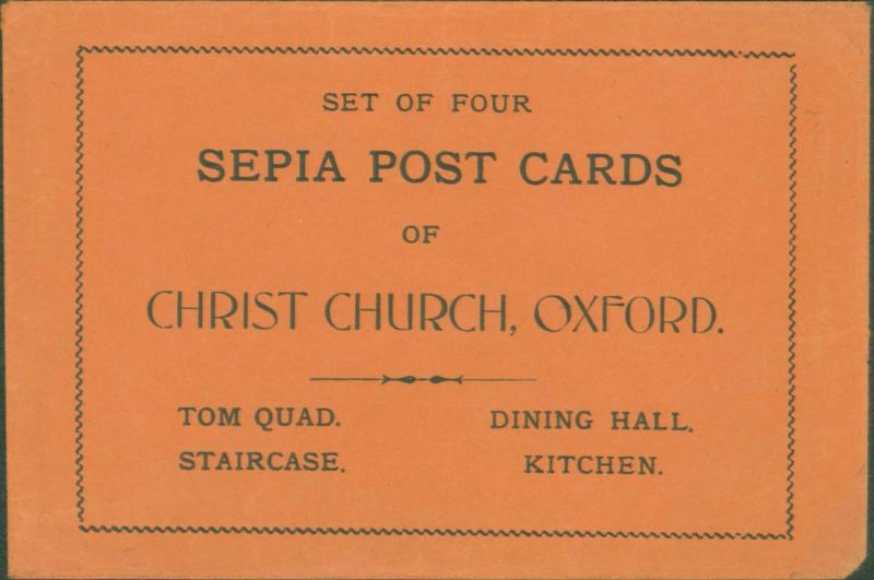 CHRIST CHURCH OXFORD ORIGINAL FRITH SERIES POSTCARD SLEEVE ONLY~SEPIA POST CARDS