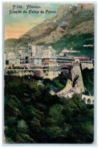 1912 View of Montee Du Palais Du Prince Monaco Antique Posted Postcard