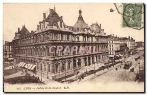 Lyon Old Postcard Stock Exchange Palace