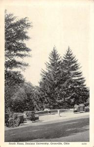 Granville Ohio scenic view South Plaza at Denison Univ antique pc Y15634