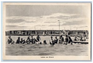 Rusterisel Wilhelmshaven Germany Postcard North Sea Life on Beach c1930's