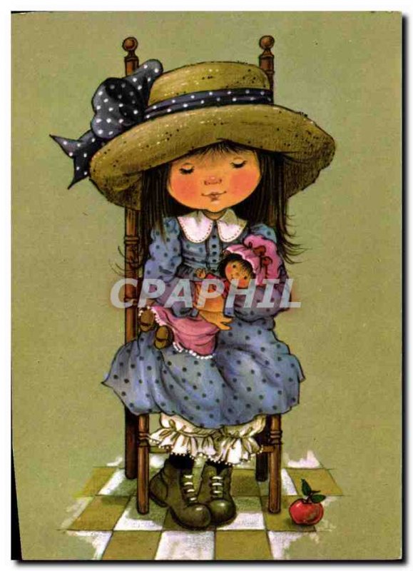 Postcard Modern Fun Children Doll