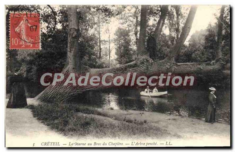 Old Postcard Creteil Marne Au Bras From Chapter pench the tree