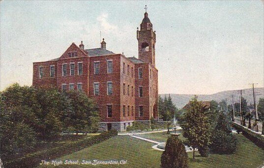 The High School San Bernardino California 1910