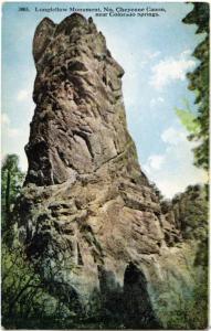 Longfellow Monument - North Cheyenne Canon - Canyon - Near Colorado Springs DB