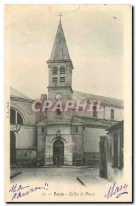 Old Postcard Paris Passy Church