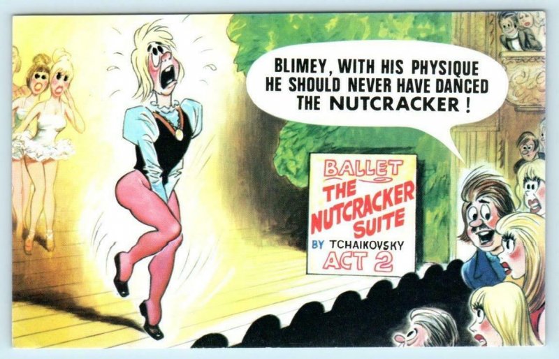 Bamforth Comic RISQUE Ballet NUTCRACKER SUITE  Fitzpatrick #284 Postcard