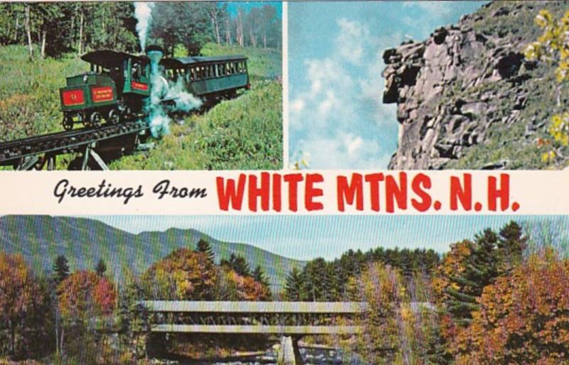 New Hampshire Greetings From White Mountains Multi View