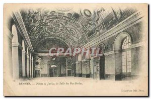 Old Postcard Rennes courthouse the Hall of Lost Steps