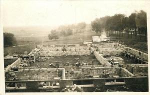 c1910 Large Cinder block Building Under Construction RPPC Real Photo