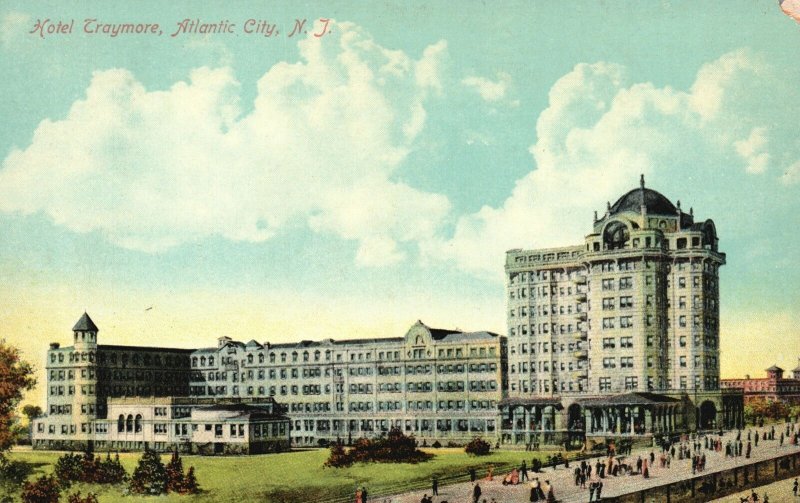 Atlantic City New Jersey, 1910's Hotel Traymore Premier Resort, Vintage Postcard