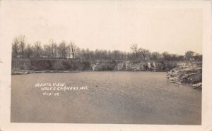 Hales Corners Wisconsin Scenic View Real Photo Vintage Postcard AA84369