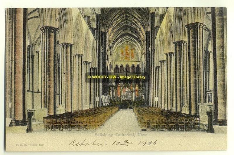 tp2090 - The Cathedral , Salisbury , Wiltshire - FGO Stuart postcard