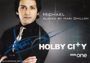 Hari Dhillon as Michael Holby City TV Show Hand Signed Cast Card Photo