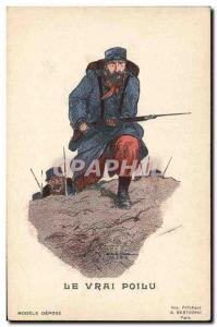 Old Postcard Militaria The real hairy