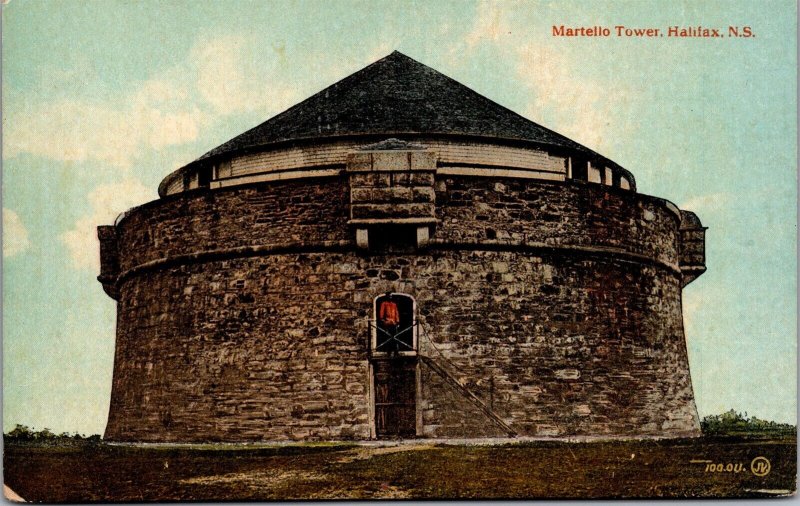 Vtg Martello Tower Halifax Nova Scotia Canada 1910s Old View Postcard