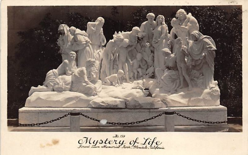 Mystery of Life Glendale, California, USA Statues / Monuments Unused stains o...