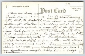 Muhlenberg Hospital Plainfield NJ Campus Description On Back C1910s Postcard S7
