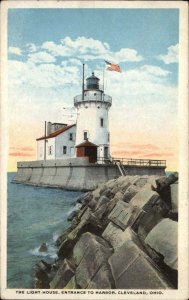 Cleveland Ohio OH Lighthouse Entrance Vintage Postcard